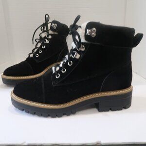 Black Lug Sole Hiking Combat boots Size 9 Excellent Condition